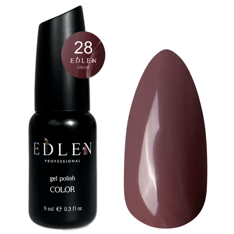 EDLEN Color Gel Polish 028, 9 ml - Level Up Beauty Supply