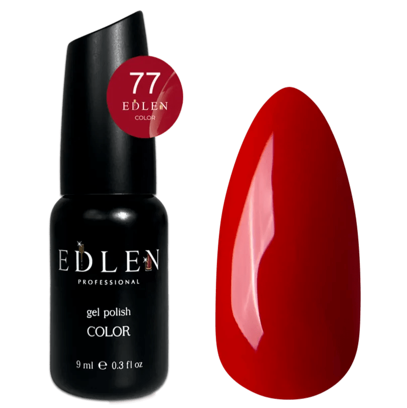 EDLEN Color Gel Polish 077, 9 ml - Level Up Beauty Supply