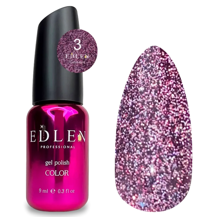 EDLEN Color Gel Polish Flash Fire #003, 9 ml