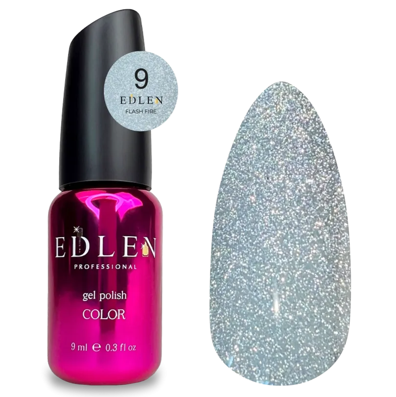 EDLEN Color Gel Polish Flash Fire #009, 9 ml