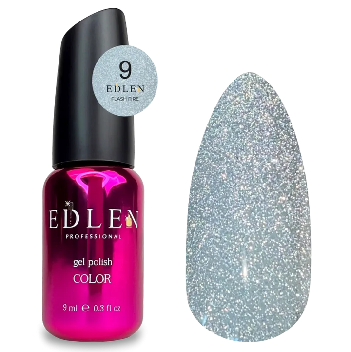 EDLEN Color Gel Polish Flash Fire #009, 9 ml