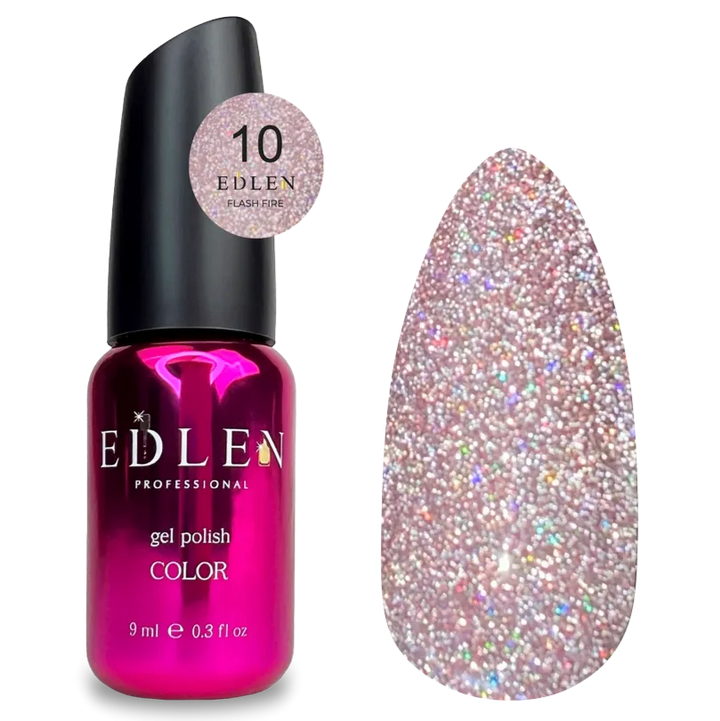 EDLEN Color Gel Polish Flash Fire #010, 9 ml