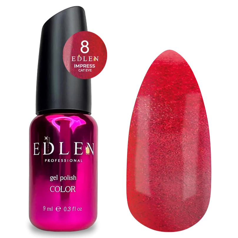 EDLEN Color Gel Polish Impress Cat 008, 9 ml - Level Up Beauty Supply