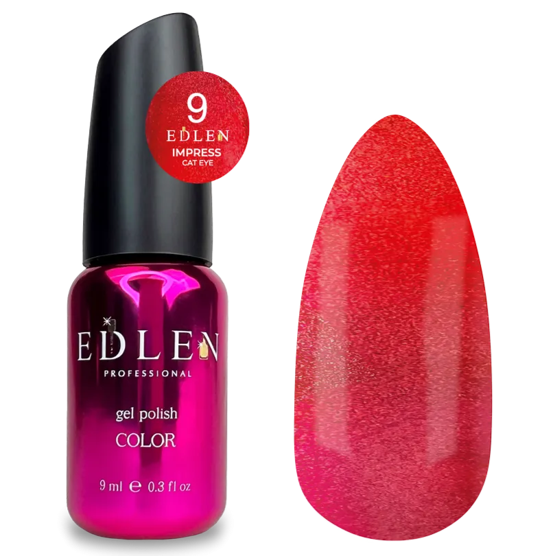 EDLEN Color Gel Polish Impress Cat 009, 9 ml - Level Up Beauty Supply
