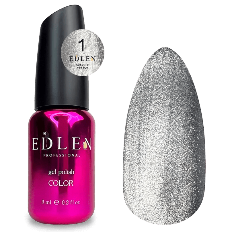 EDLEN Color Gel Polish Sparkle Cat 001, 9 ml - Level Up Beauty Supply