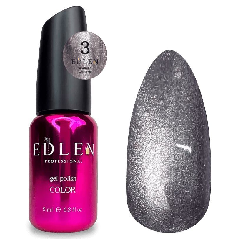 EDLEN Color Gel Polish Sparkle Cat 003, 9 ml - Level Up Beauty Supply