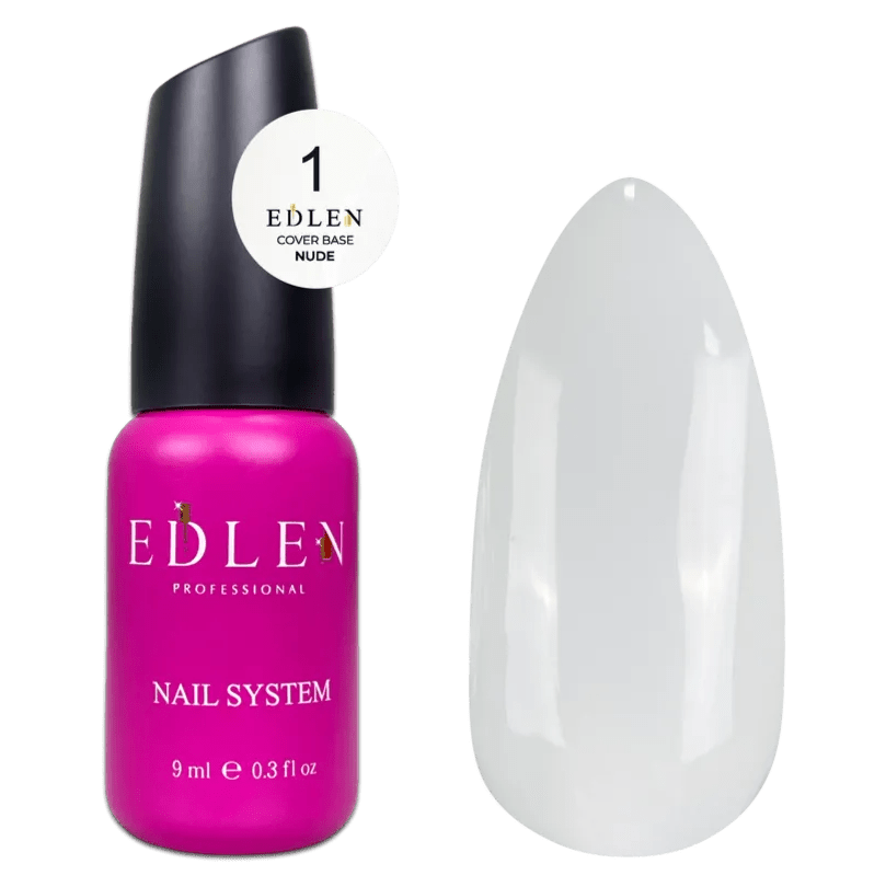 EDLEN Cover Base Nude 01, 9 ml - Level Up Beauty Supply
