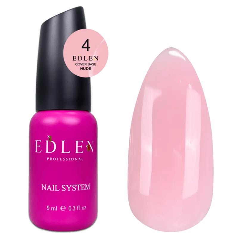 EDLEN Cover Base Nude 04, 9 ml - Level Up Beauty Supply