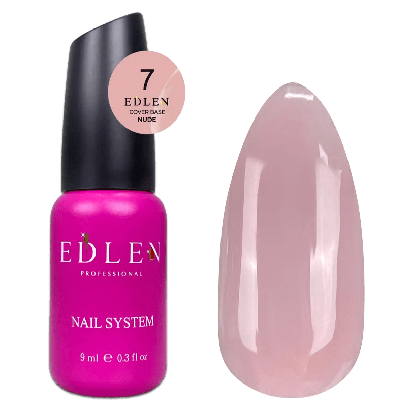EDLEN Cover Base Nude 07, 9 ml - Level Up Beauty Supply