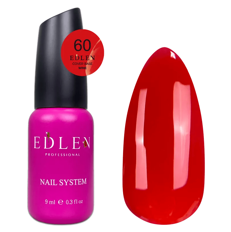 EDLEN Cover Base Wine 60, 9 ml - Level Up Beauty Supply