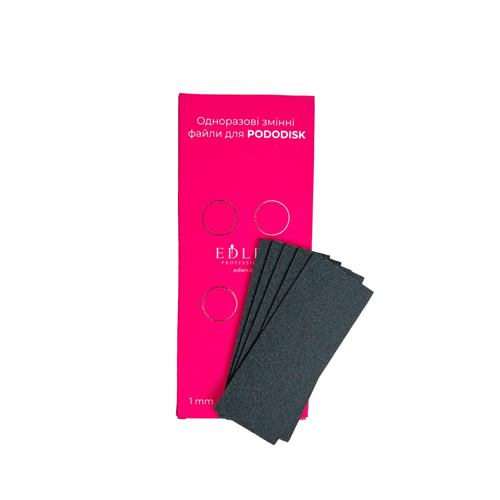 EDLEN Disposable files for Podo - disk L, 25 mm, 50pcs - Level Up Beauty Supply