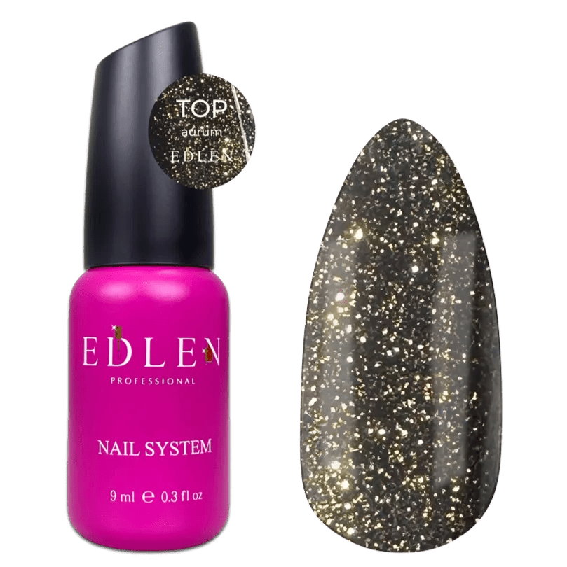 EDLEN Top Coat Aurum, 9 ml - Level Up Beauty Supply