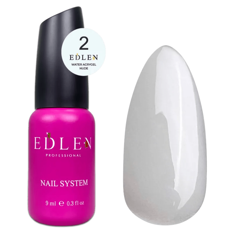 EDLEN Water Acrygel Nude 02, 9 ml - Level Up Beauty Supply