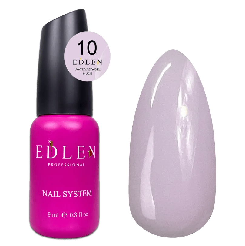 EDLEN Water Acrygel Nude 10, 9 ml - Level Up Beauty Supply