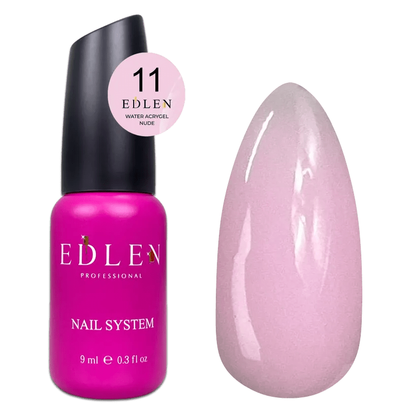 EDLEN Water Acrygel Nude 11, 9 ml - Level Up Beauty Supply