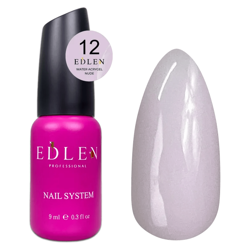 EDLEN Water Acrygel Nude 12, 9 ml - Level Up Beauty Supply