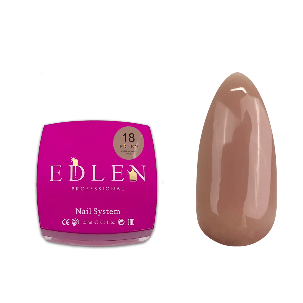 EDLEN Water Acrygel Nude 18 - Level Up Beauty Supply