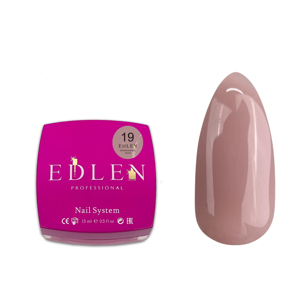 EDLEN Water Acrygel Nude 19 - Level Up Beauty Supply