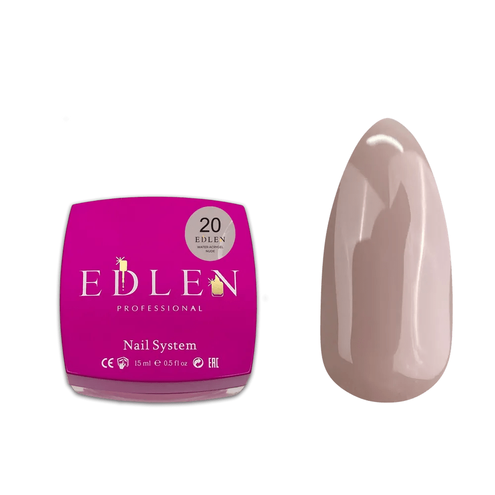 EDLEN Water Acrygel Nude 20 - Level Up Beauty Supply