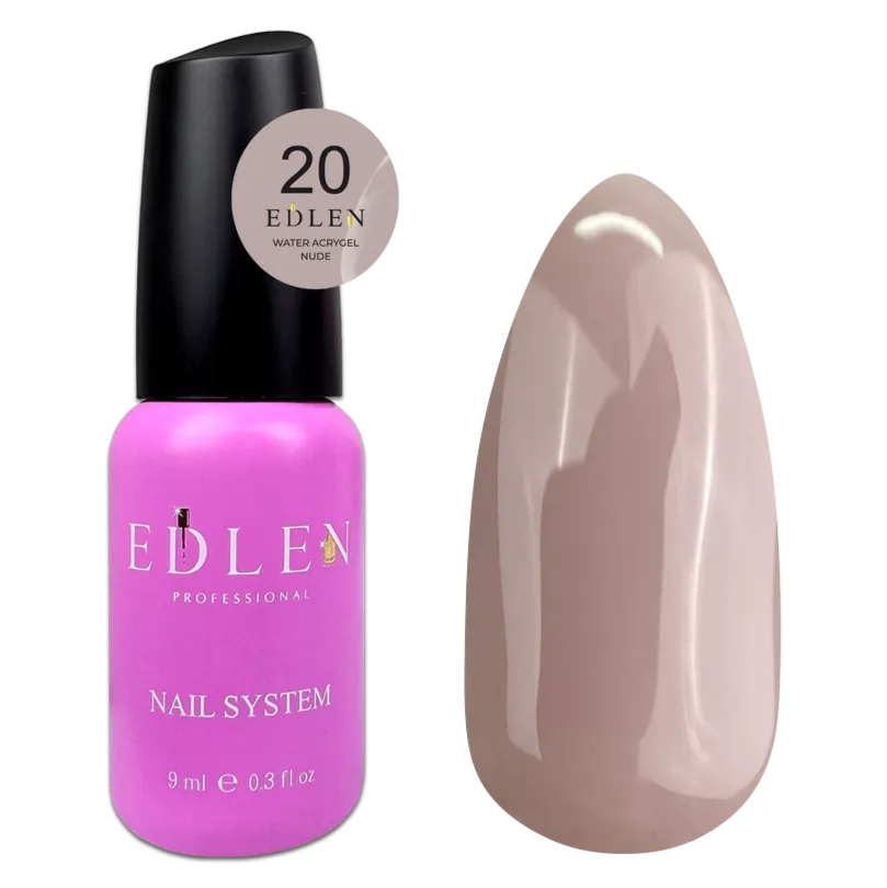 EDLEN Water Acrygel Nude #20, 9 ml