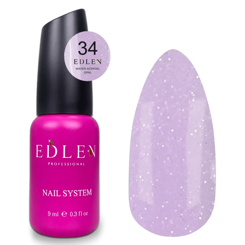 EDLEN Water Acrygel Opal 34, 9 ml - Level Up Beauty Supply