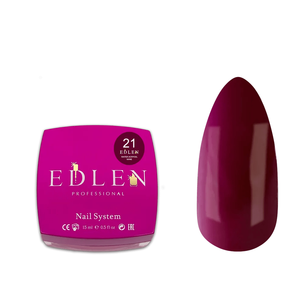 EDLEN Water Acrygel Wine 21 - Level Up Beauty Supply