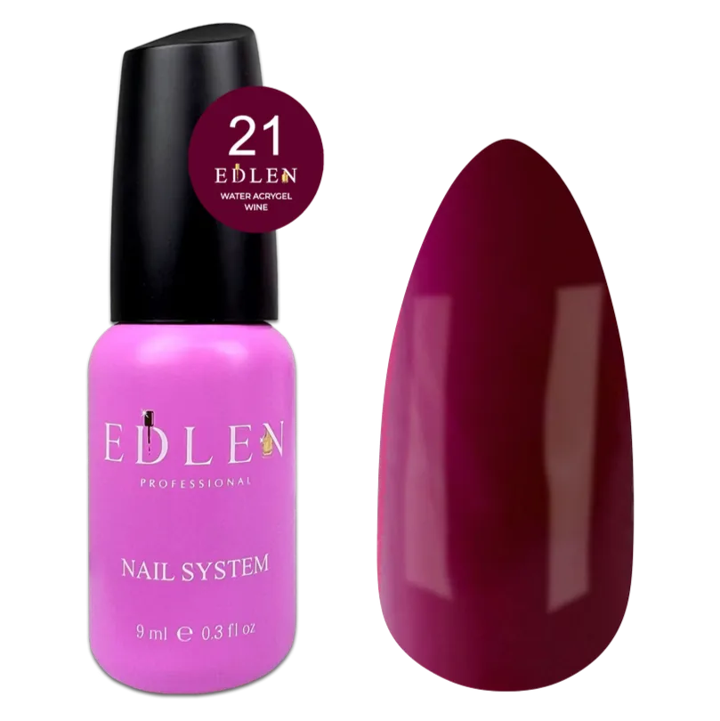 EDLEN Water Acrygel Wine #21, 9 ml