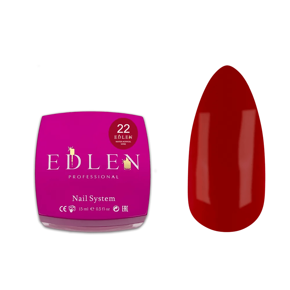 EDLEN Water Acrygel Wine 22 - Level Up Beauty Supply