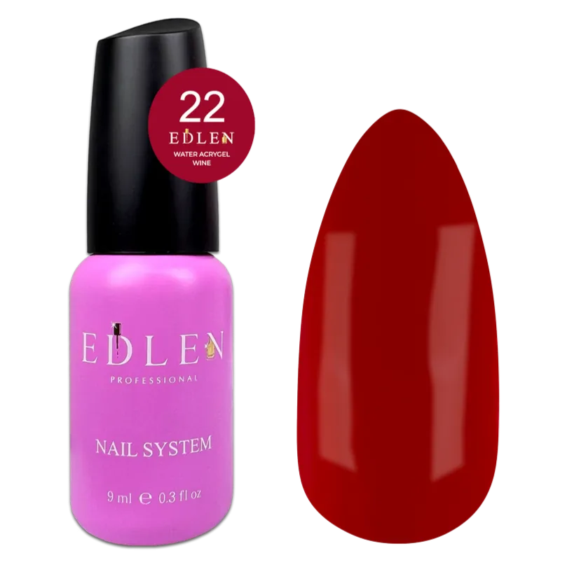 EDLEN Water Acrygel Wine #22, 9 ml