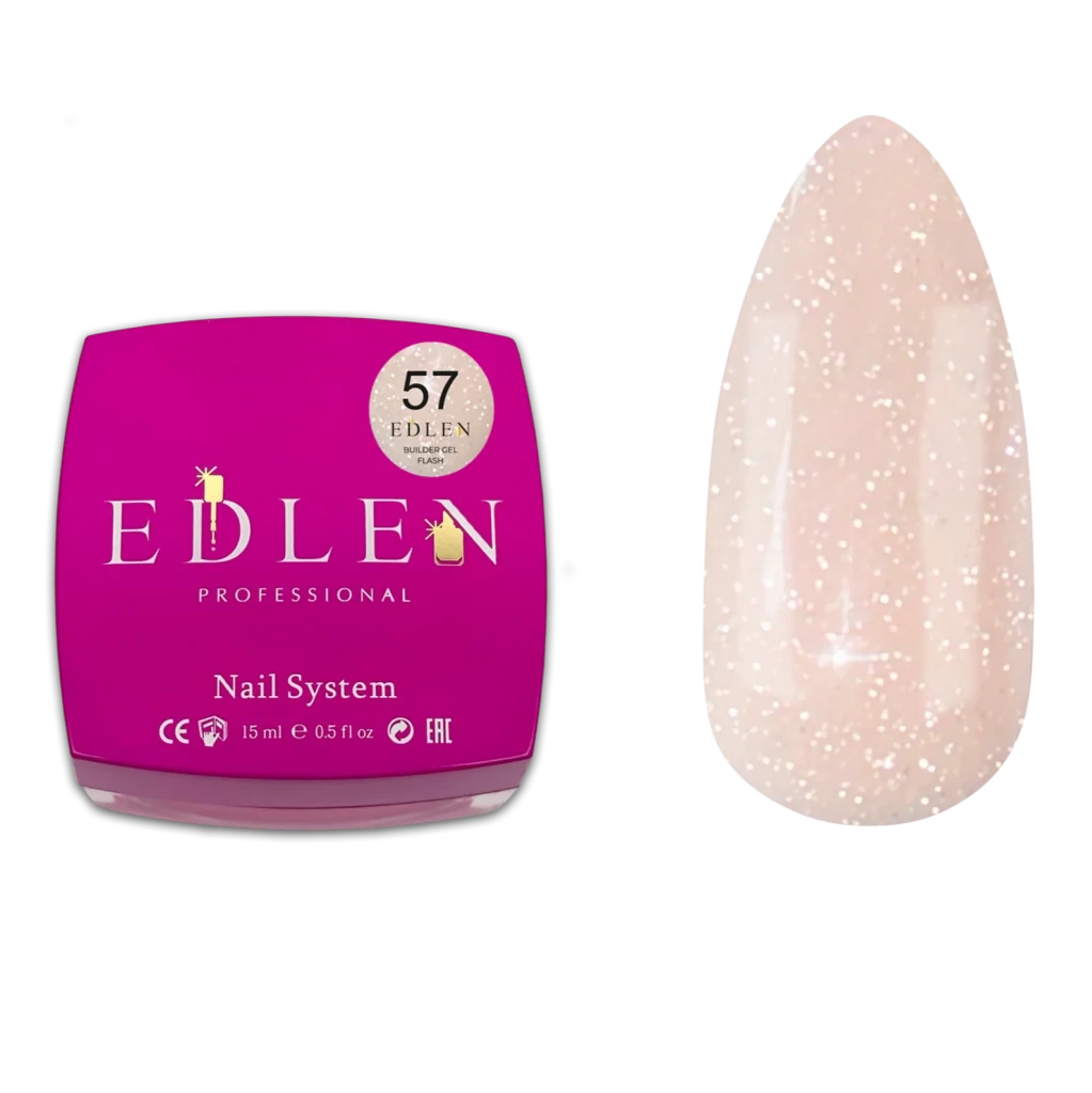 EDLEN Builder Gel Flash 57, 15 ml - Level Up Beauty Supply