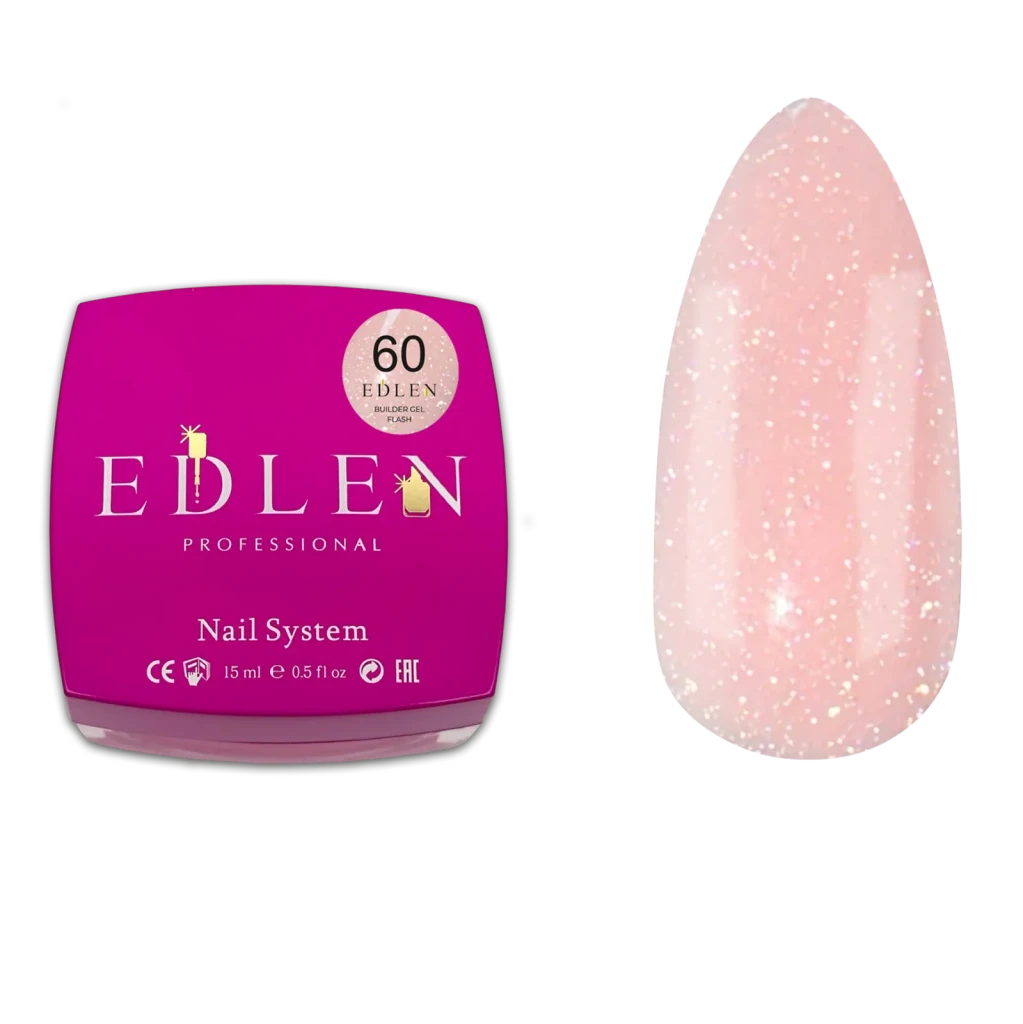 EDLEN Builder Gel Flash 60, 15 ml - Level Up Beauty Supply