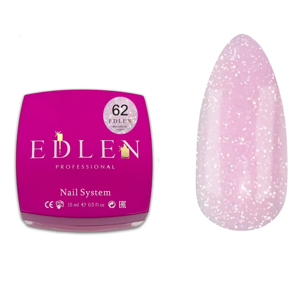 EDLEN Builder Gel Flash 62, 15 ml - Level Up Beauty Supply