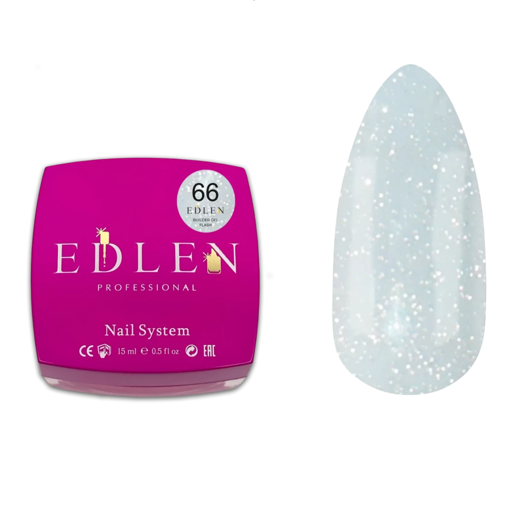 EDLEN Builder Gel Flash 66, 15 ml - Level Up Beauty Supply