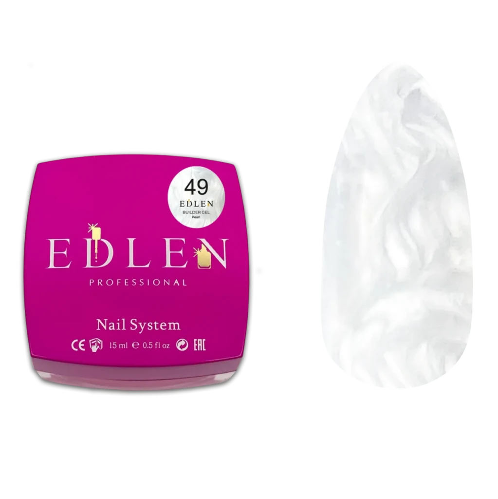 EDLEN Builder Gel Pearl 49, 15 ml - Level Up Beauty Supply