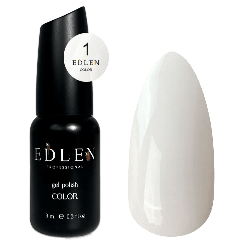 EDLEN Color Gel Polish 001, 9 ml - Level Up Beauty Supply