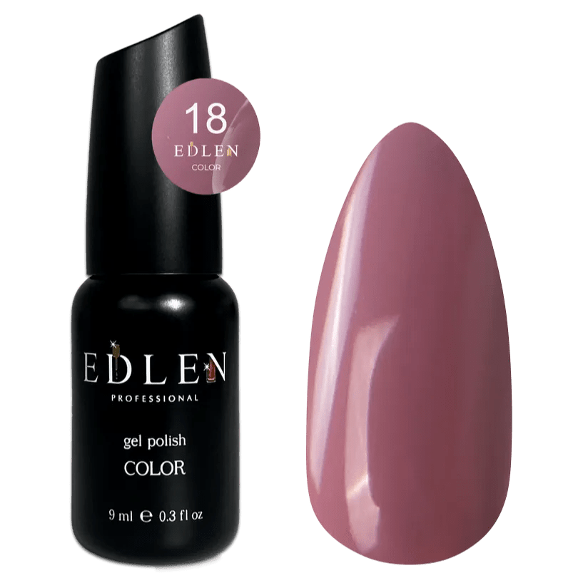 EDLEN Color Gel Polish 018, 9 ml - Level Up Beauty Supply