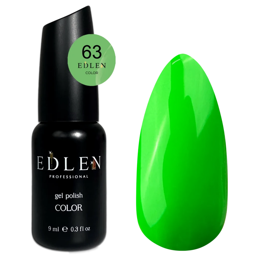 EDLEN Color Gel Polish 063, 9 ml - Level Up Beauty Supply