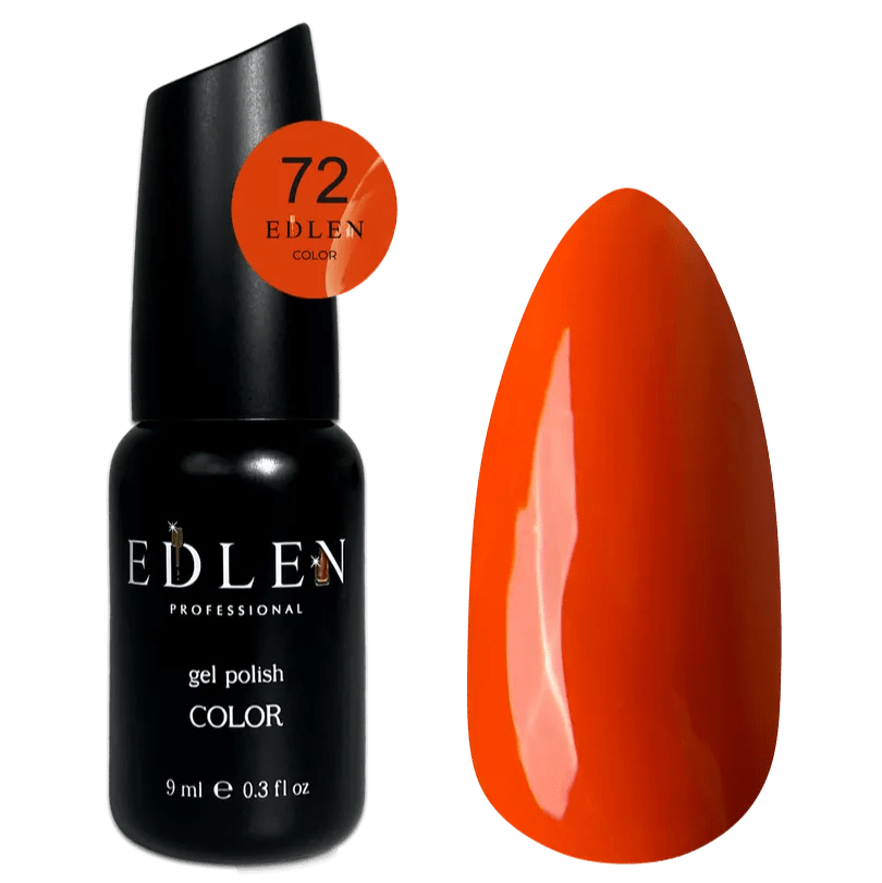 EDLEN Color Gel Polish 072, 9 ml - Level Up Beauty Supply