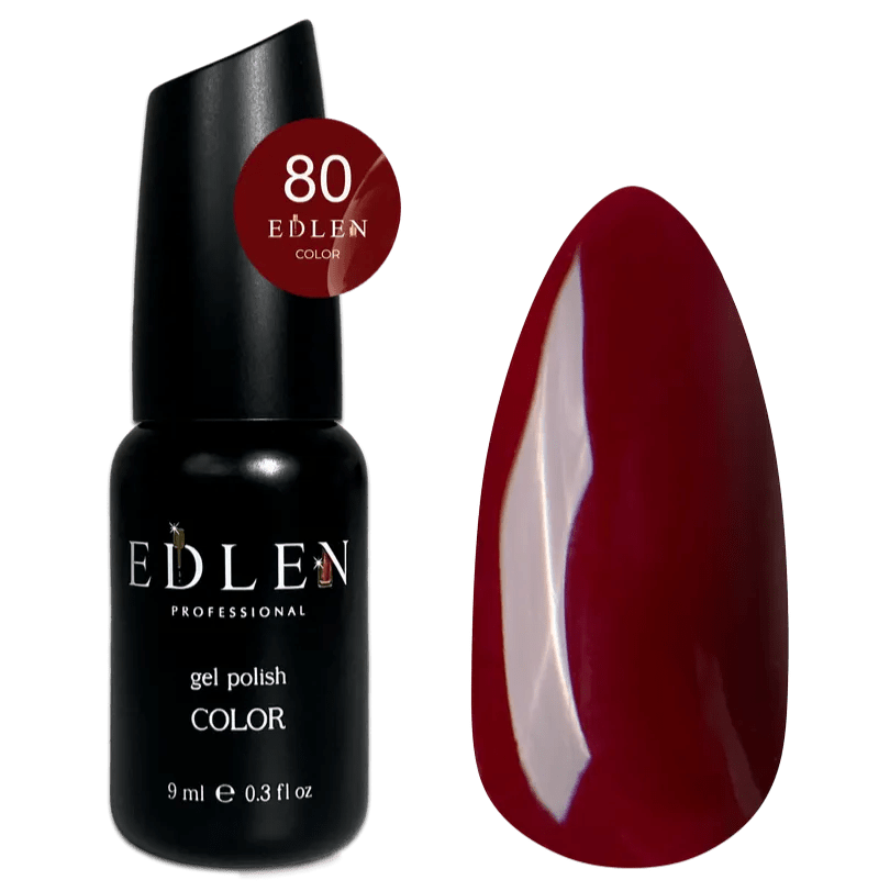 EDLEN Color Gel Polish 080, 9 ml - Level Up Beauty Supply