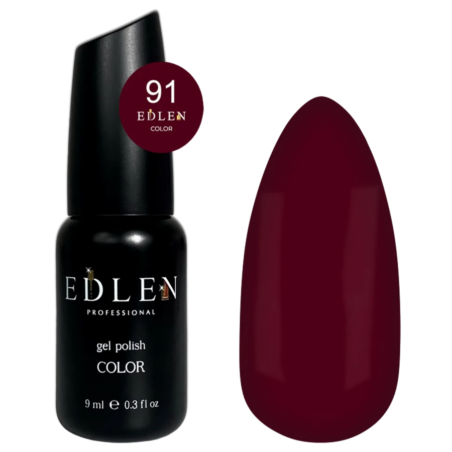 EDLEN Color Gel Polish 091, 9 ml - Level Up Beauty Supply