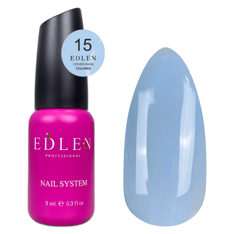 EDLEN Cover Base Colored 15, 9 ml - Level Up Beauty Supply