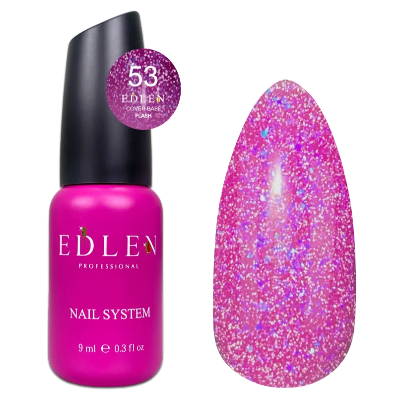 EDLEN Cover Base Flash 53, 9 ml - Level Up Beauty Supply