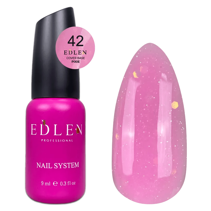 EDLEN Cover Base Pixie 42, 9 ml - Level Up Beauty Supply