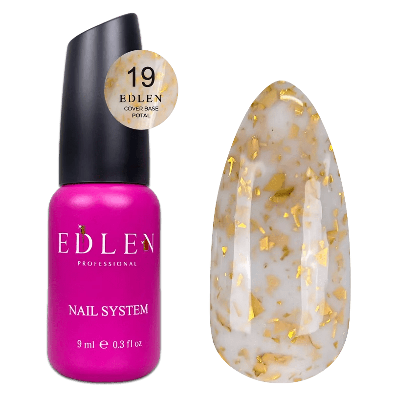 EDLEN Cover Base Potal 19, 9 ml - Level Up Beauty Supply