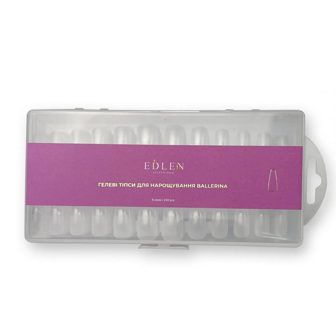 EDLEN Soft Gel Tips Ballerina, 240pcs