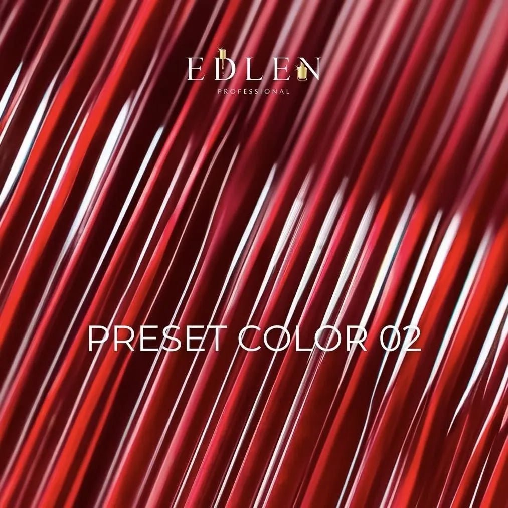 EDLEN Vitrage Color Gel Polish Preset 002, 9 ml - Level Up Beauty Supply
