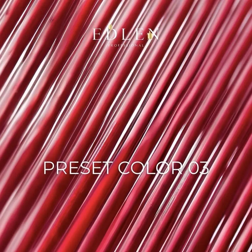 EDLEN Vitrage Color Gel Polish Preset 003, 9 ml - Level Up Beauty Supply