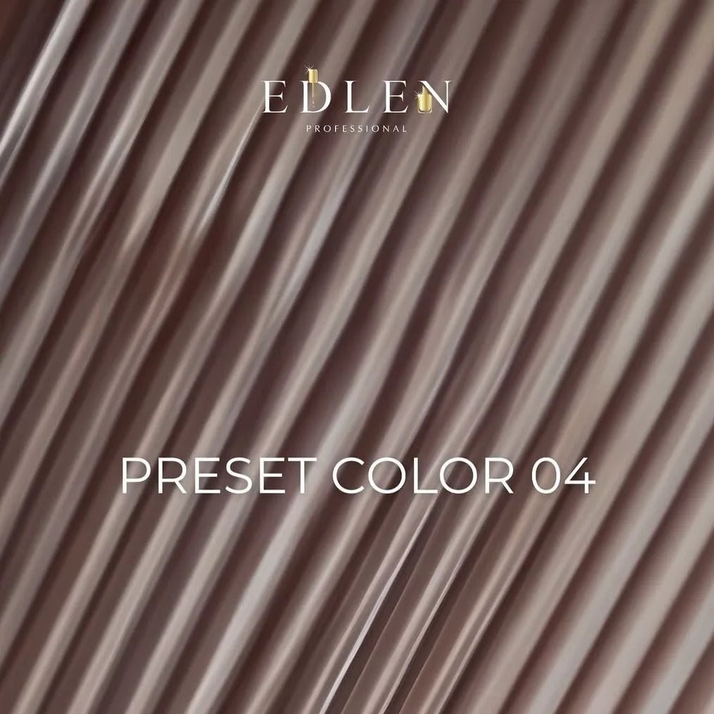 EDLEN Vitrage Color Gel Polish Preset 004, 9 ml - Level Up Beauty Supply