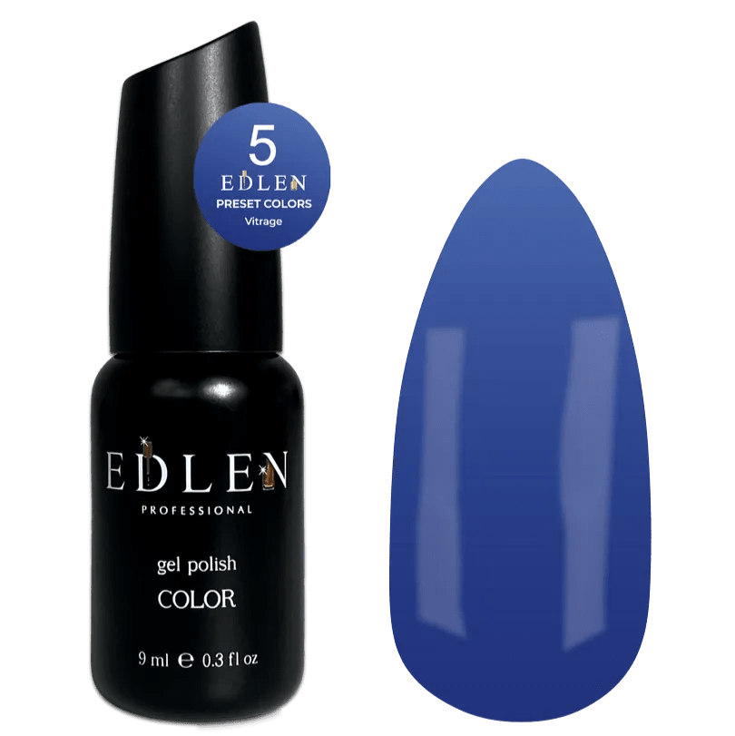 EDLEN Vitrage Color Gel Polish Preset 005, 9 ml - Level Up Beauty Supply