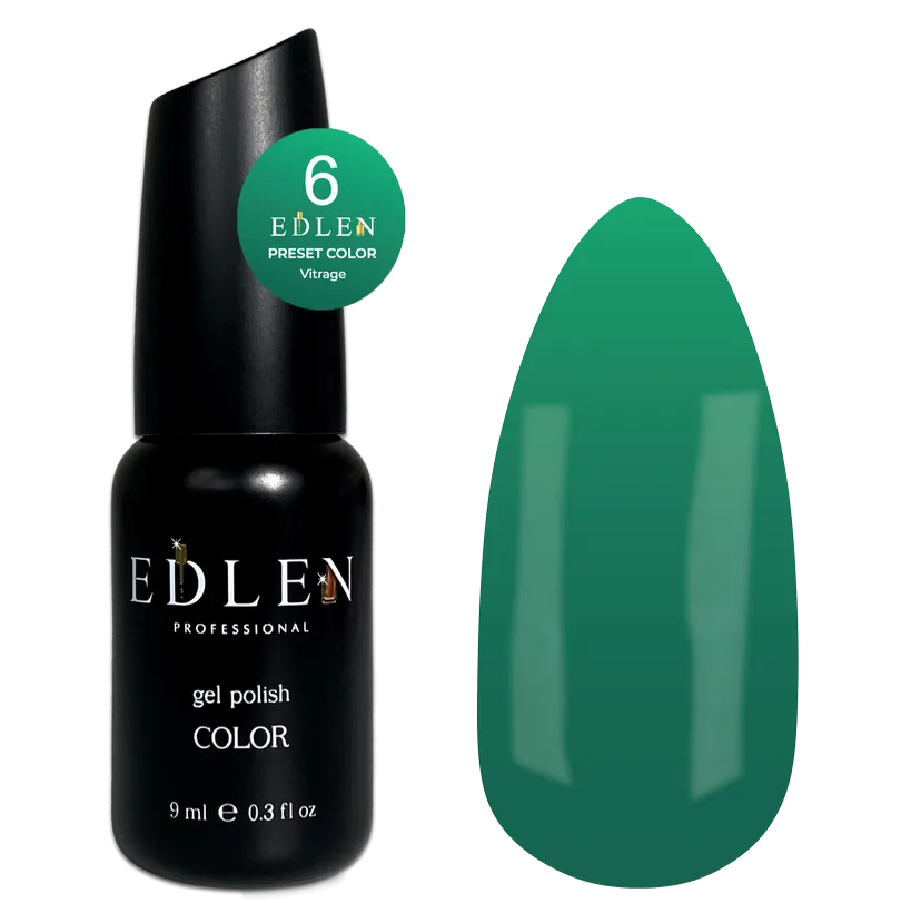 EDLEN Vitrage Color Gel Polish Preset #006, 9 ml